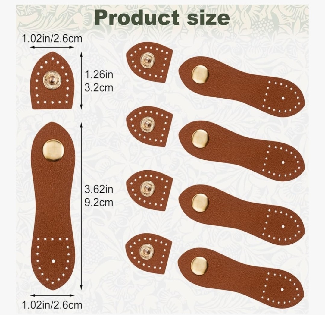Leather Snap Buckles Snap Button Closure, Sew on Leather Purse Fasteners #C4C