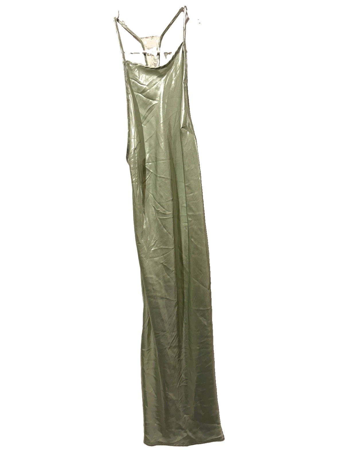 Free People Intimately Women’s XS Green Nylon Lace Sleeveless Solid Chemise Gown