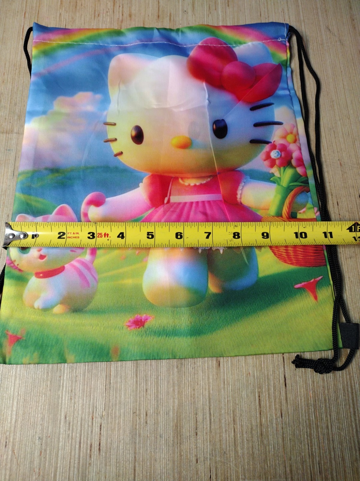Hello Kitty Small Drawstring Bag Hello Kitty With A Kitty Double-sided Print