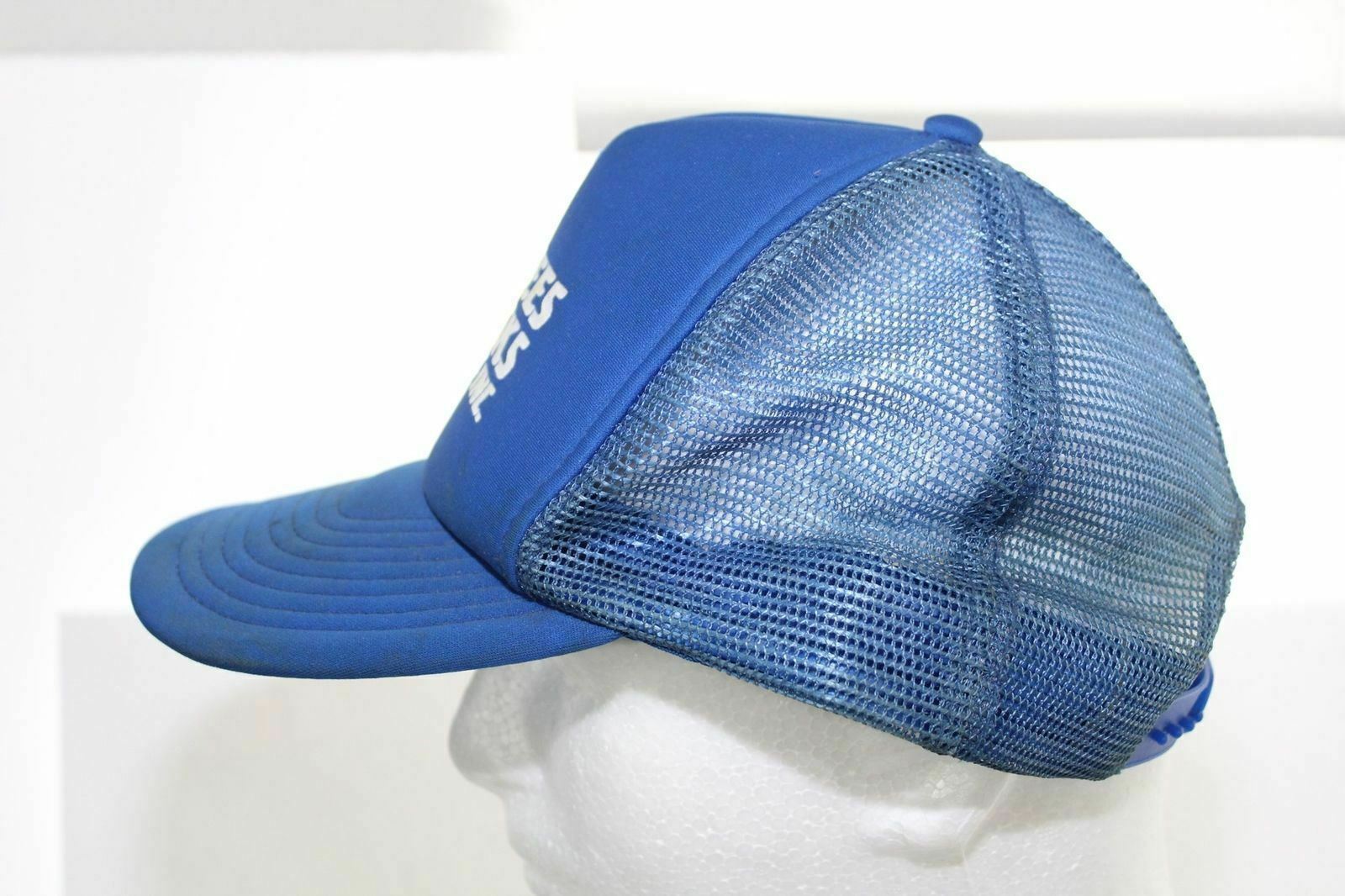 Vintage MCKEES ROCKS FORGINGS INC. Trucker Hat Blue Snapback Cap Speedway 1 Size