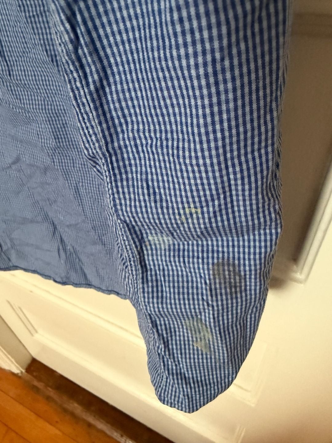 Brooks Brothers Makers Blue Gingham Dress Shirt 17.5-3