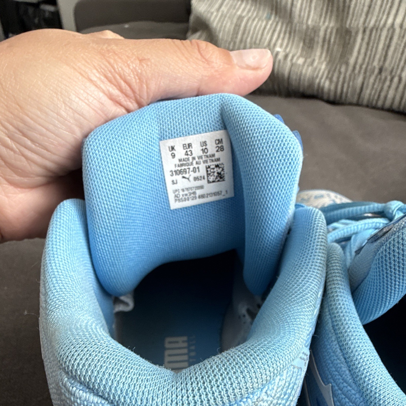 PUMA LaFrancé x MB.04 “1 of 1” Team Light Blue Mesh Lace-Up Sneaker 2024