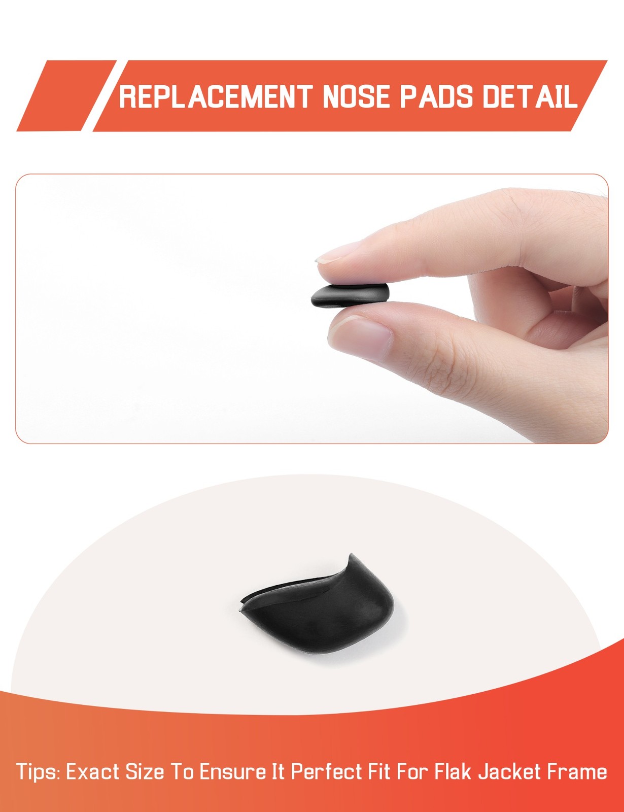 Replacement Nose Pads Nose Pieces for Oakley RPM Squared Sunglass Wholesale