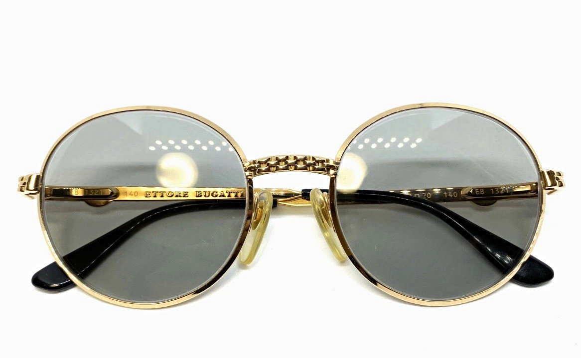 Rare Ettore Bugatti EB 508 Gold Vintage Eyeglasses — Migos / Hip-Hop Provenance