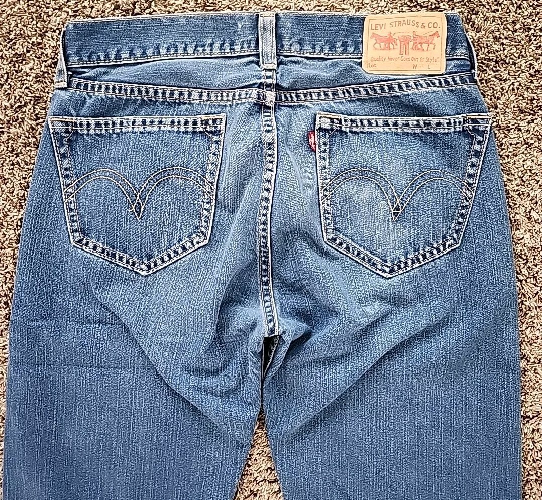 VTG Levis Type 1 Real Loose Jeans Men 36×30 Blue Denim Wide Leg Straight Leg