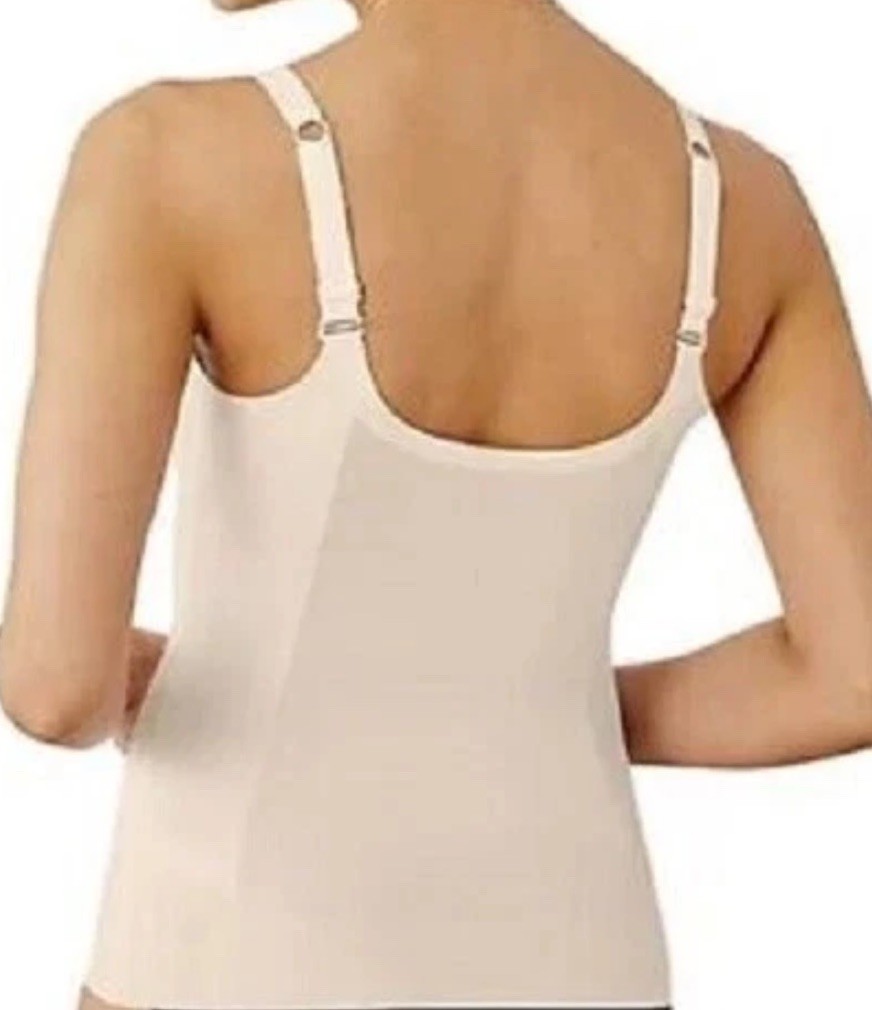 Maidenform Power Players Firm Control Camisole XL Beige DMS086 NWT $49
