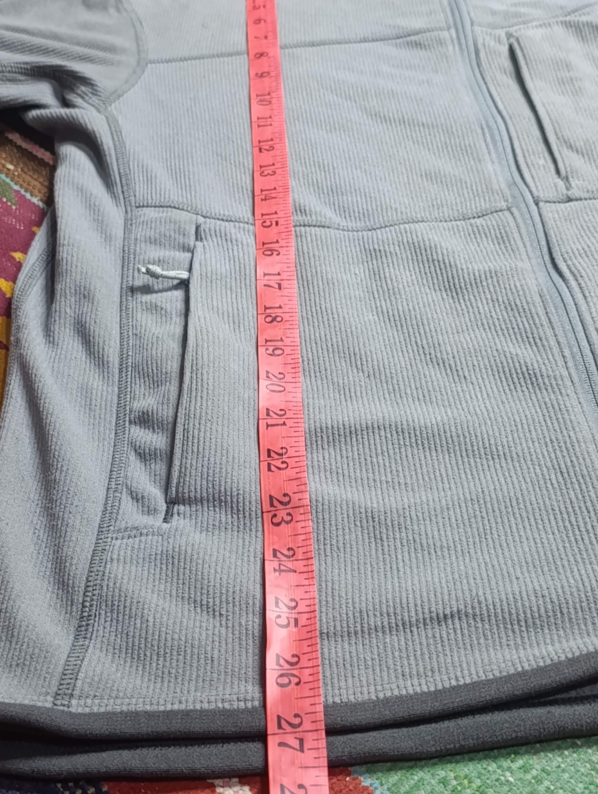 Arc’teryx Delta SV Fleece Jacket Mens M Gray Polartec Grid Gorpcore Archival