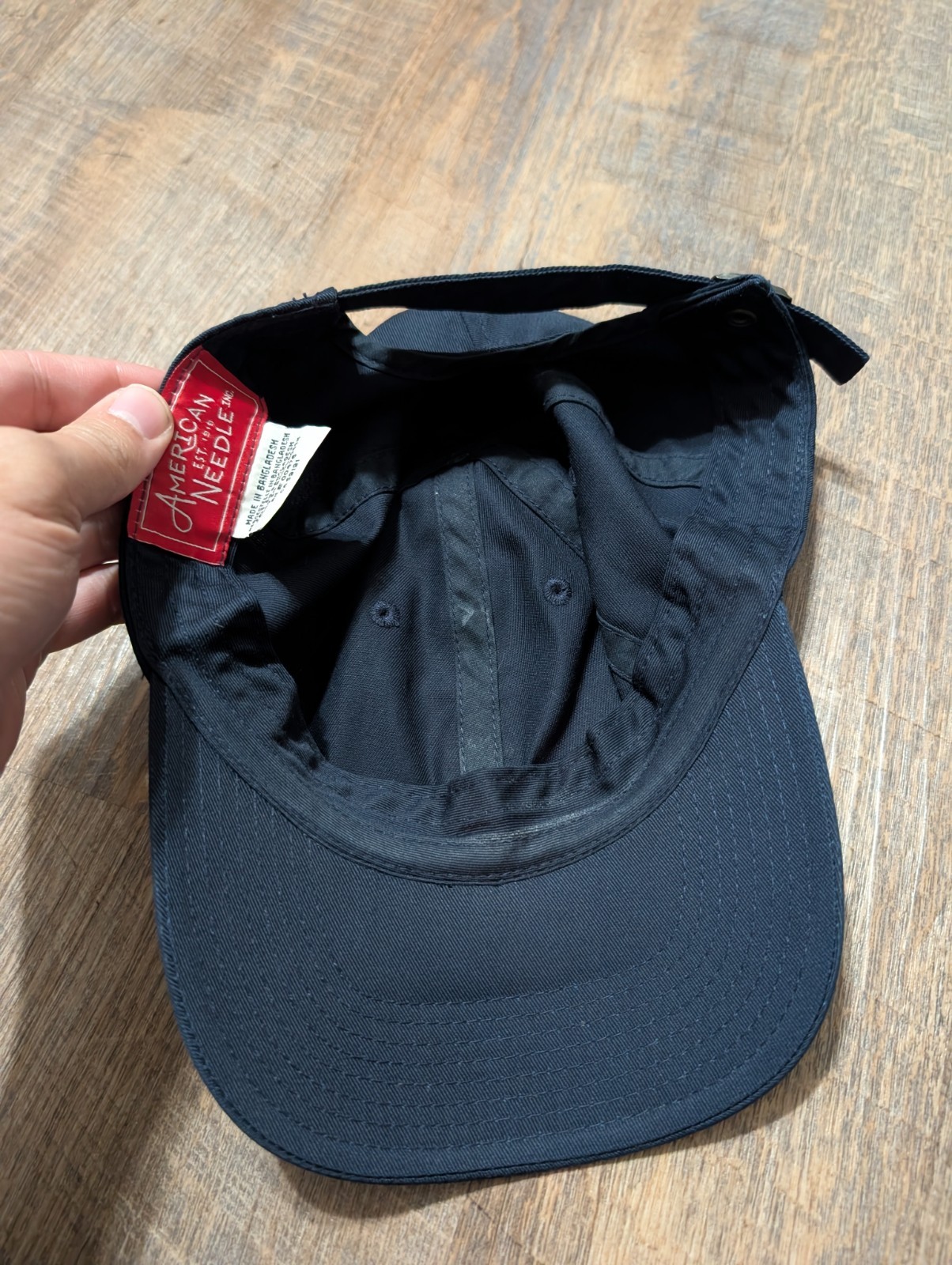 American Needle “Carpe Diem” Adjustable Hat Cap Blue Navy