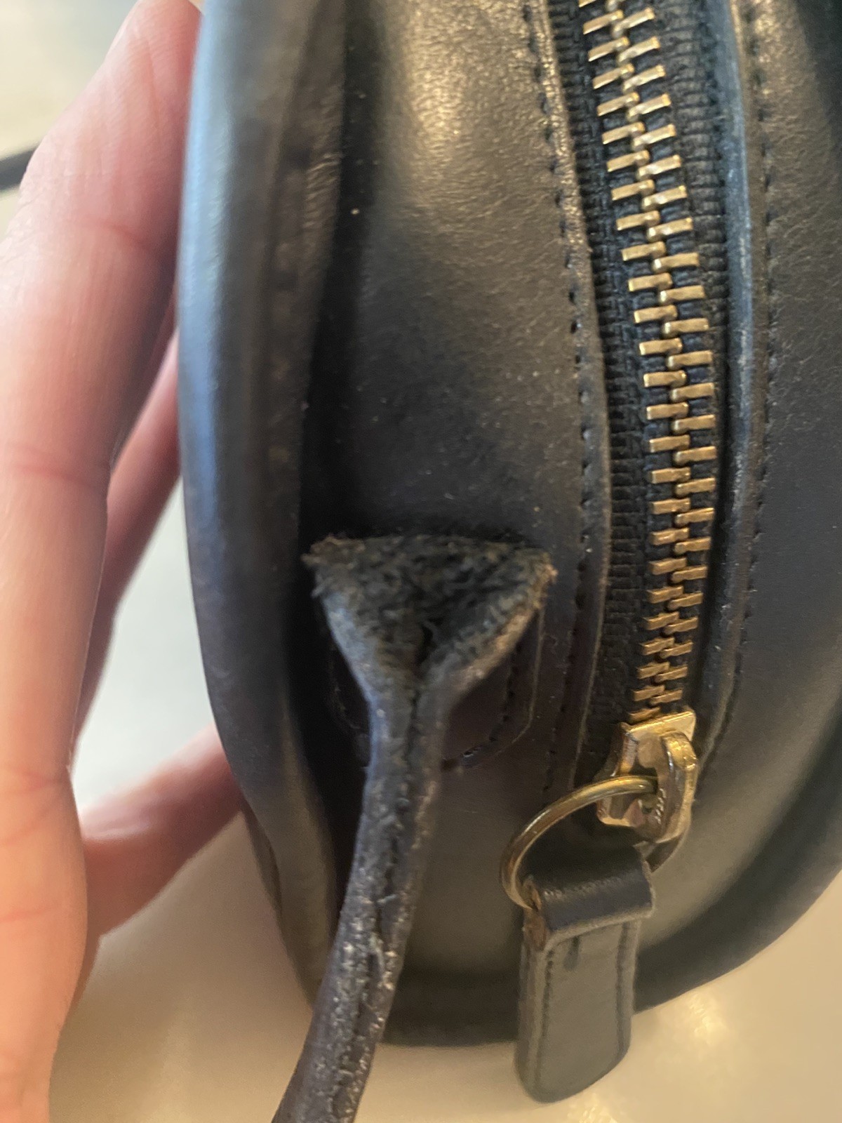 Vintage Coach Kimball Black 9911 Shoulder Crossbody Taco Moon Half Circle