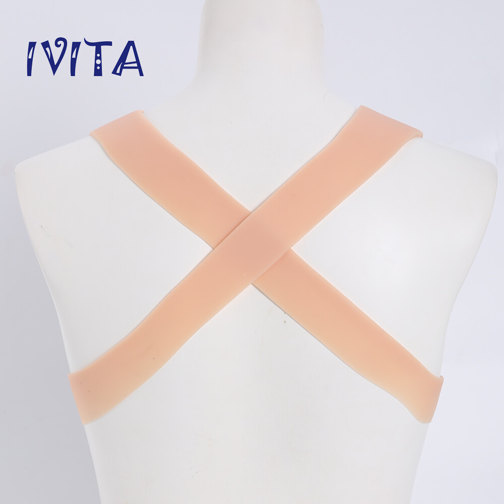 E Cup Soft Silicone Breast Forms Transgender CD 3XL Silicone Boobs Two Straps
