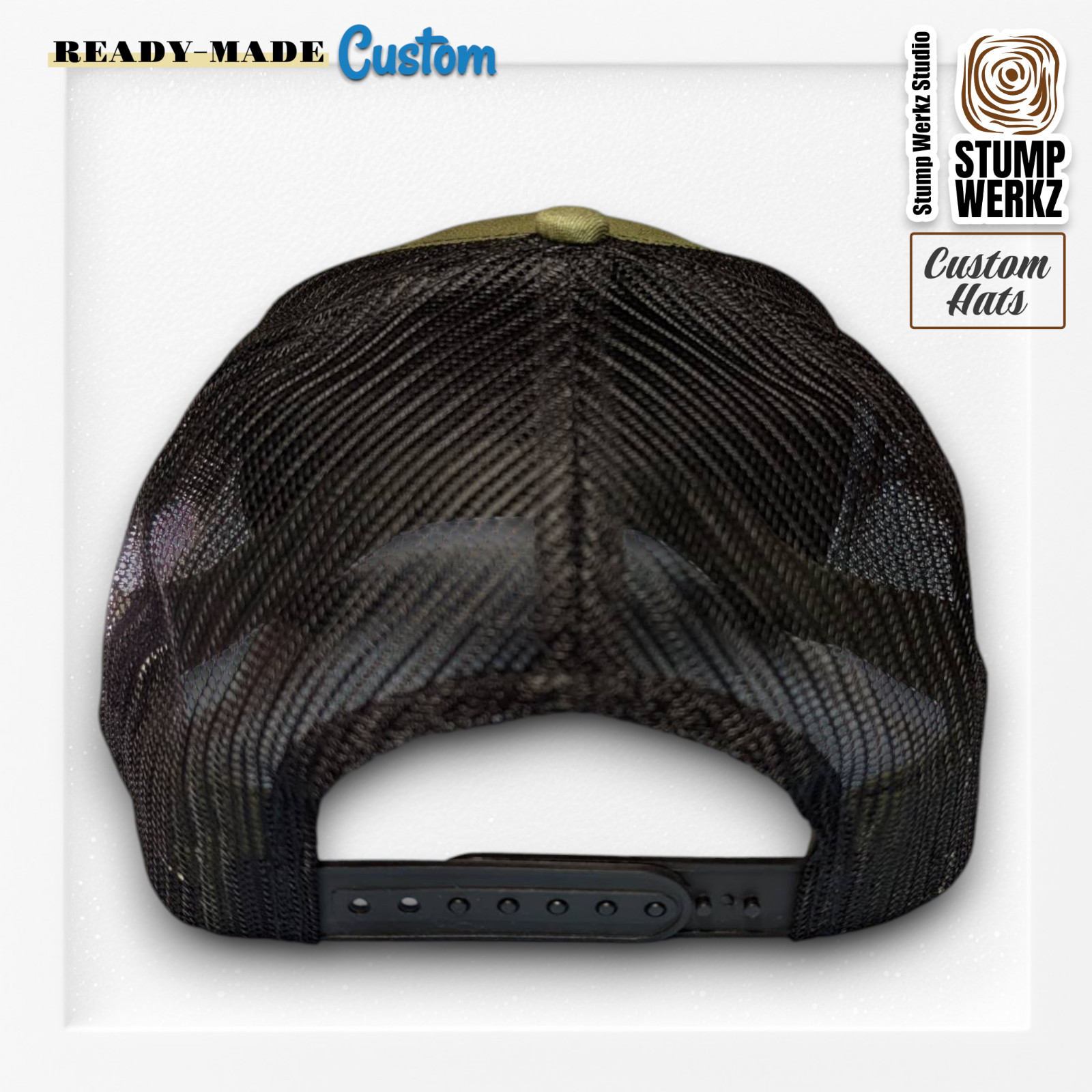Custom Hat Trucker Baseball Cap Snapback Leather Patch Hunting ALL RACKS MATTER