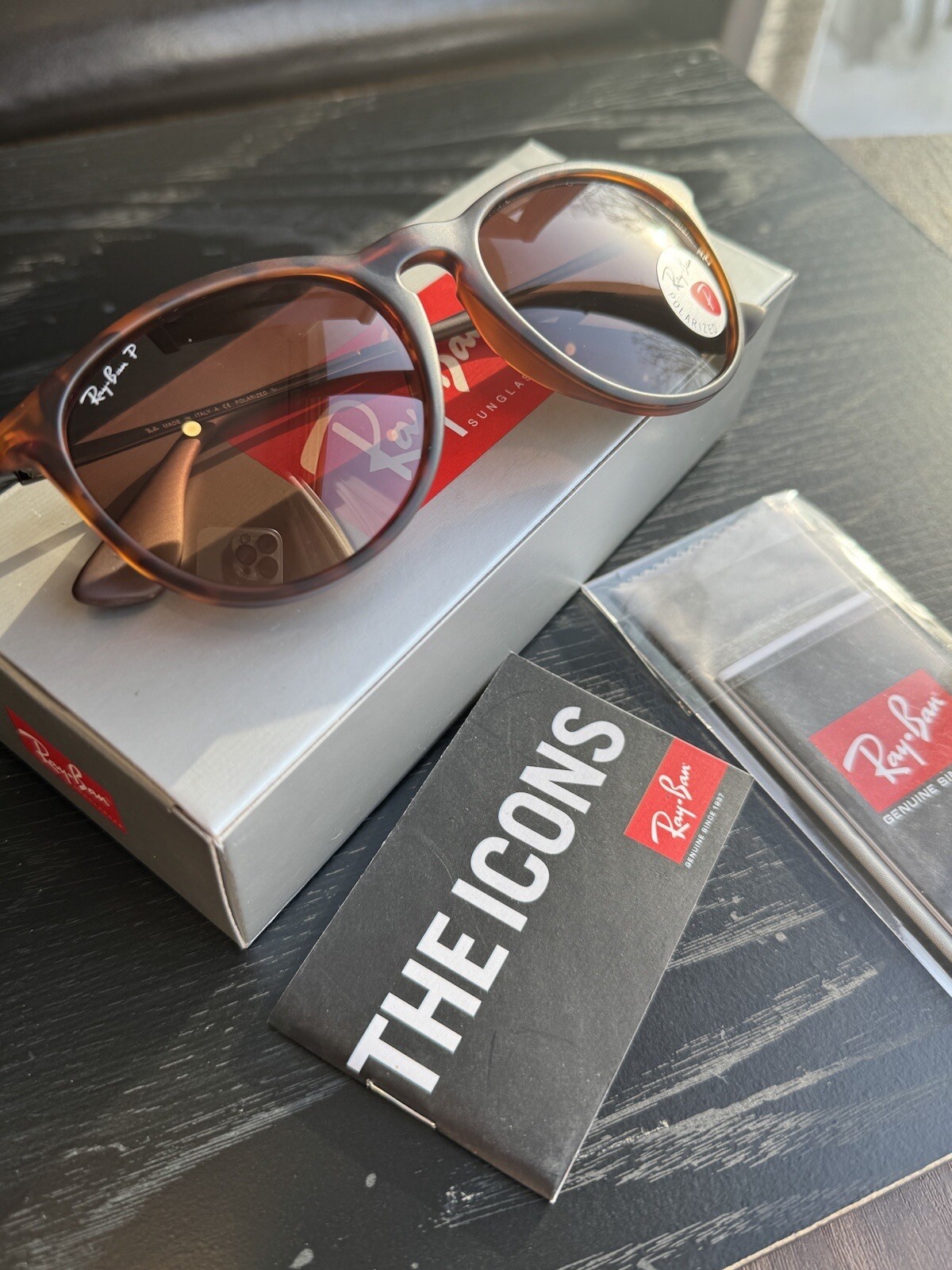 New Ray-Ban RB4171 Erika tortoise Matte 54mm Sunglasses