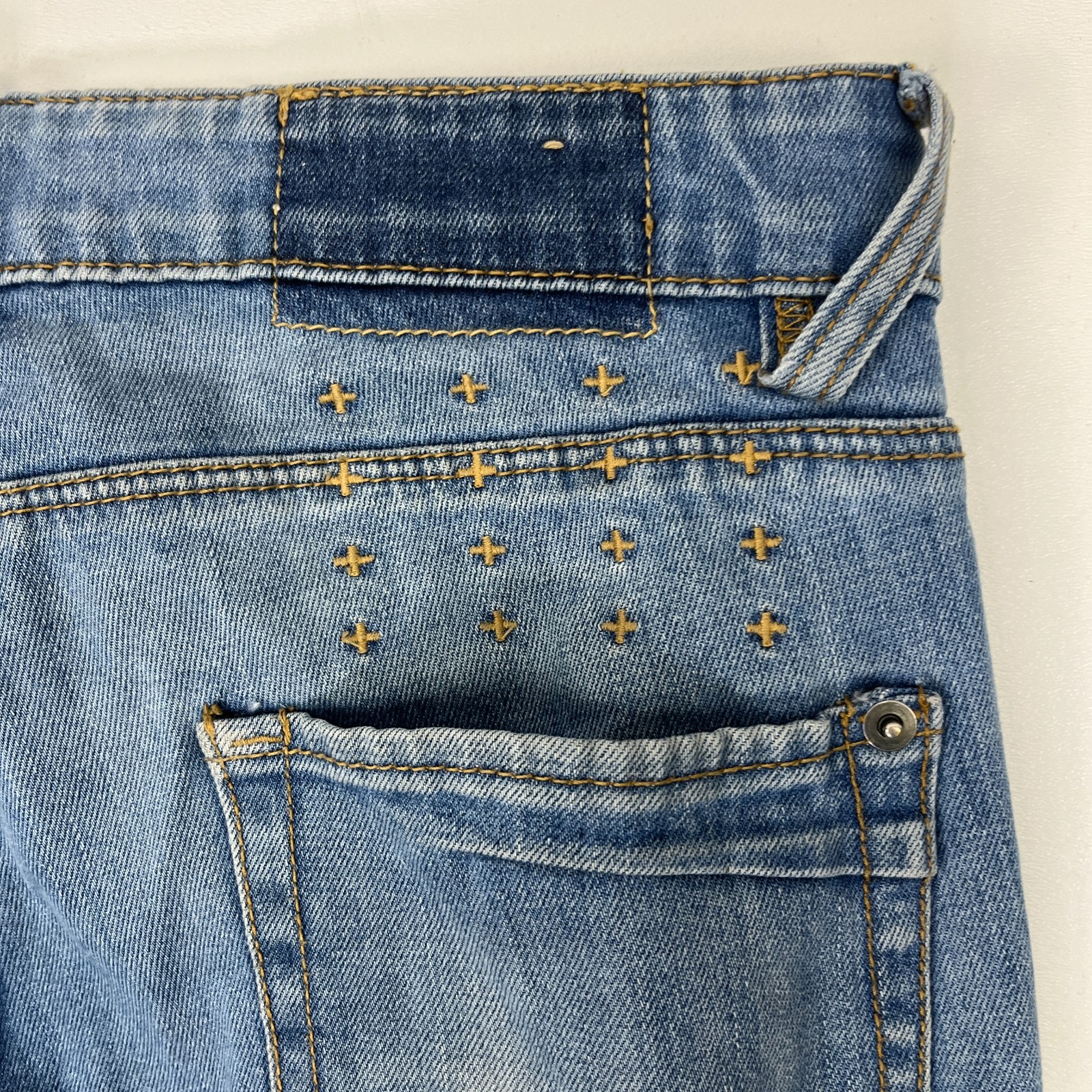 KSubi Jeans Van Winkle Exit Dust Blue Mens 30″ Skinny Fit Stretch Street