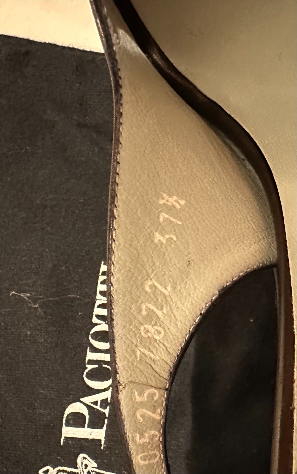 Cesare Paciotti Black Leather Slingback Heels – Iconic Light Blue Insole