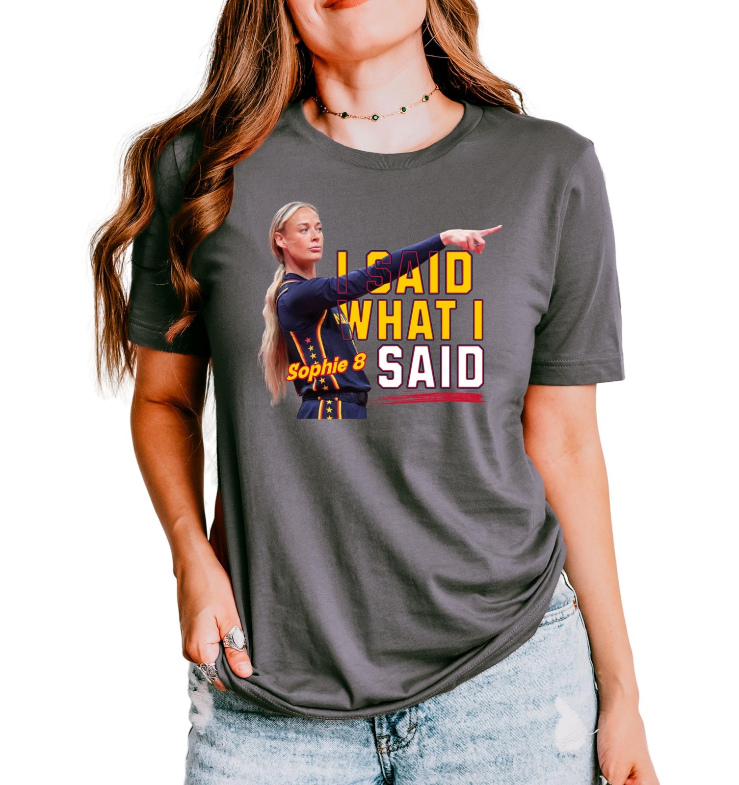 Sophie Cunningham 8 ‘I Said What I Said’ T-Shirt Indiana Basketball Retro Tee