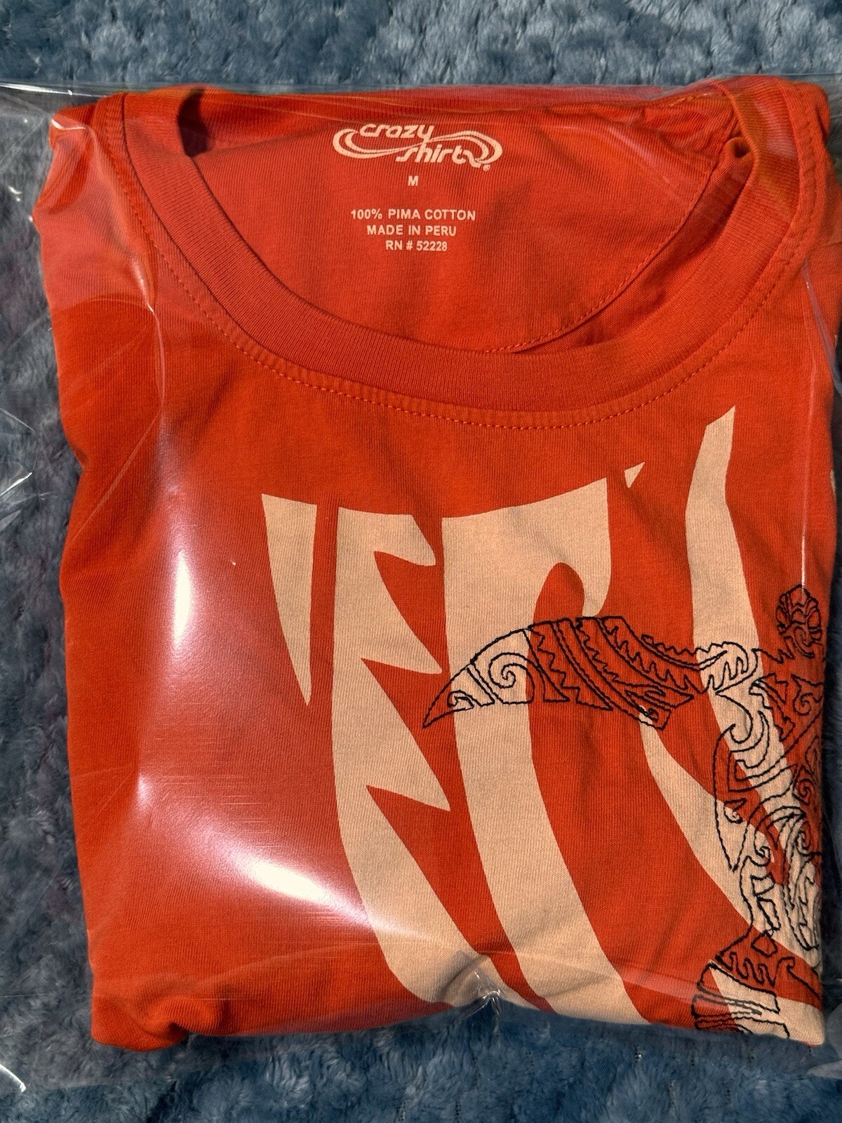 Crazy Shirt Laguna Beach California Embroidered Orange S/S T-Shirt Size Medium