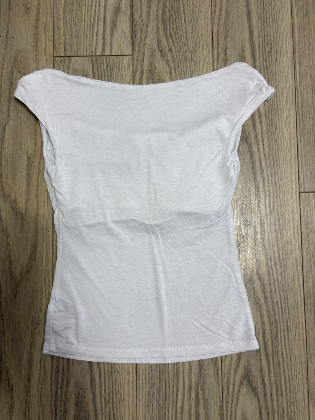 Wild Fable White Off Shoulder Draped Top XS