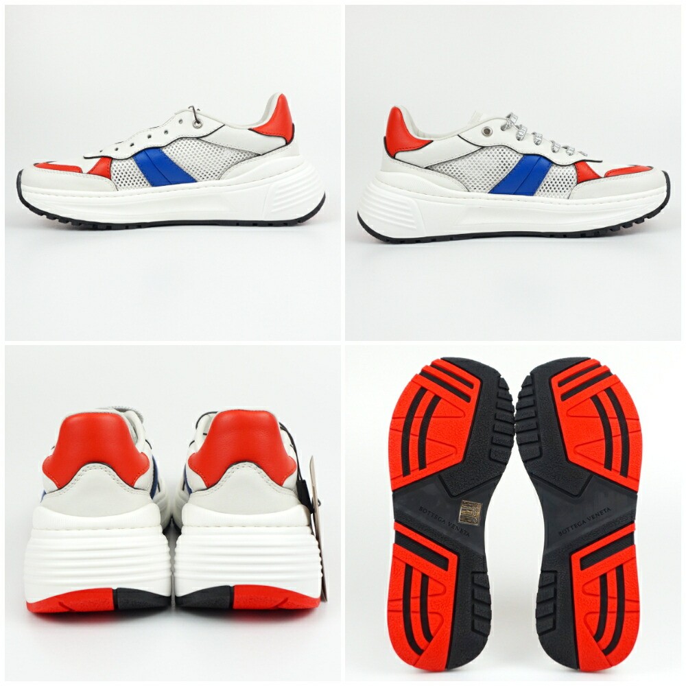 Bottega Veneta Speedster Low-Top Sneakers in White Leather, Size US 7.0/25cm