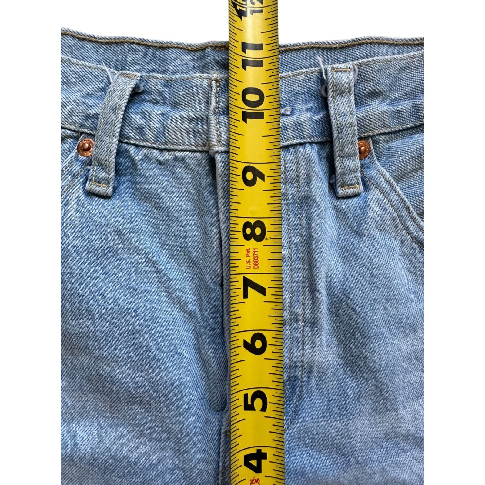 Levi’s Premium 501 Original Cut-Off Denim Shorts Light Wash Distressed Size 27