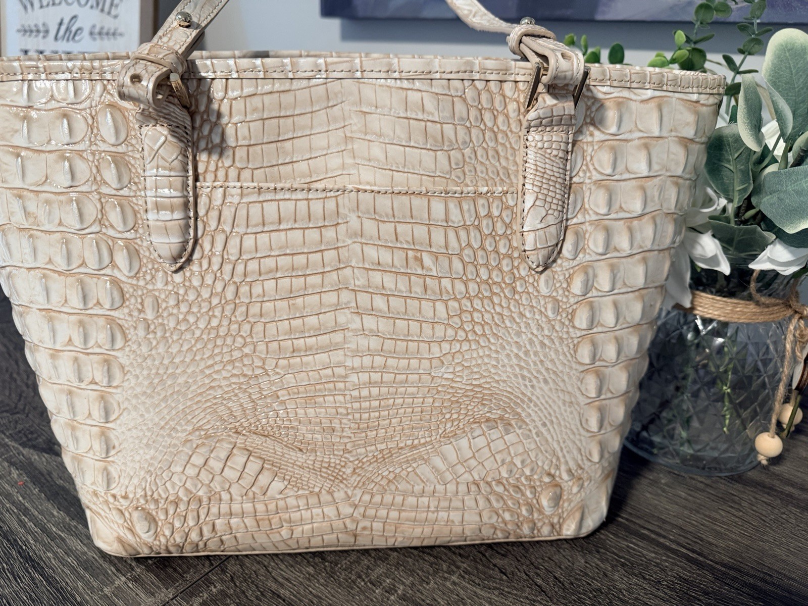 Brahmin Medium Asher Ivory Helm Melbourne
