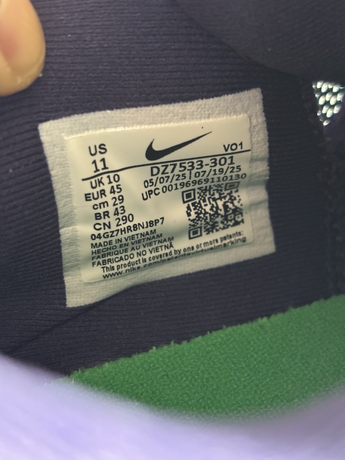 Nike Giannis Immortality 3 ‘Geode Teal Purple’ Basketball New US11 DZ7533-301