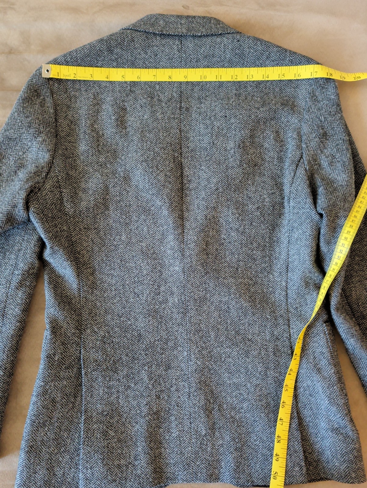 J Crew Ludlow Herringbone Tweed Grey Blazer 36S