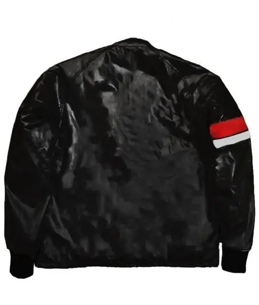 Hooper Firebird Satin Jacket Burt Reynolds Silver Trans Am Costume Dragon Patch