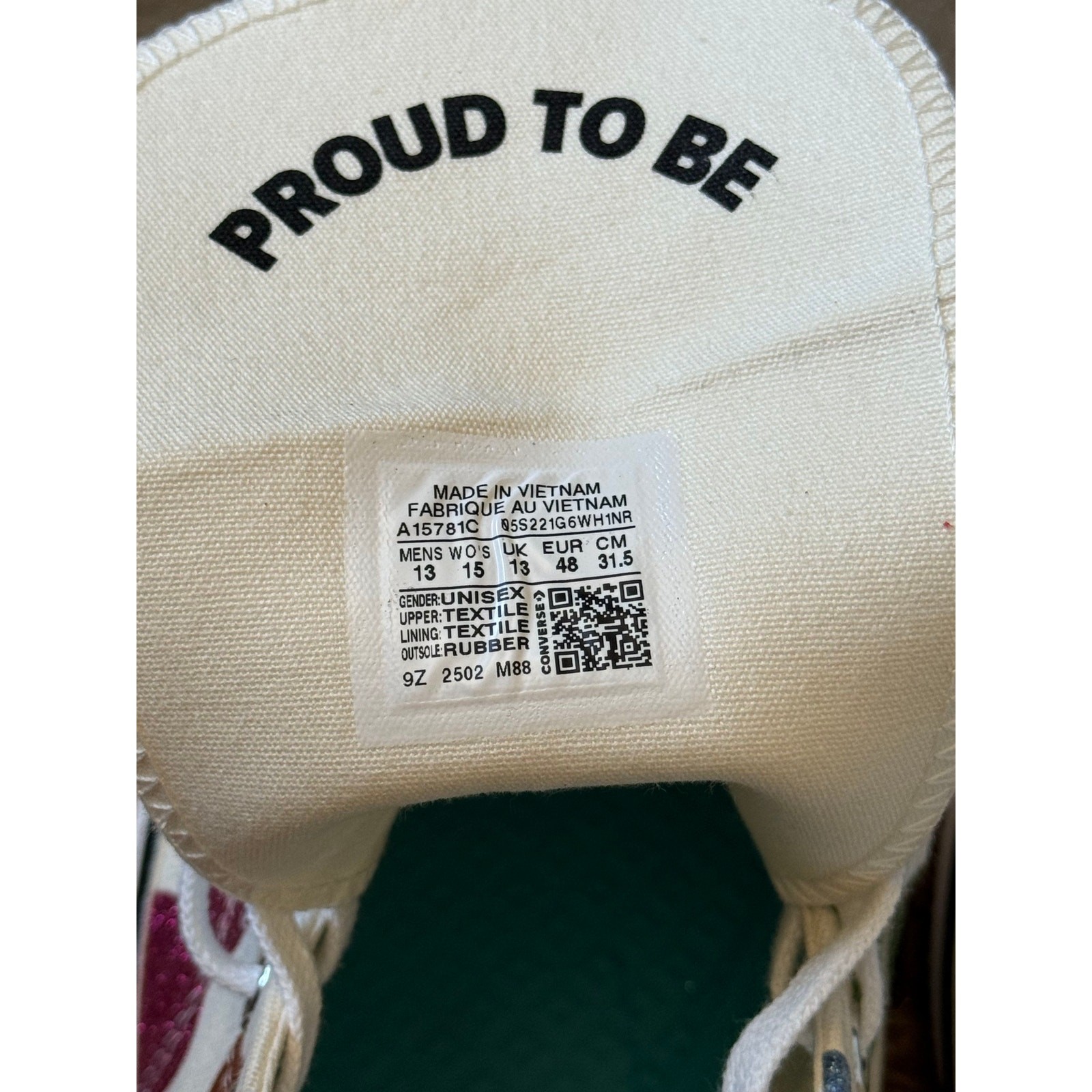 Converse Chuck 70 High “Pride” 2024 — Men’s Size 13