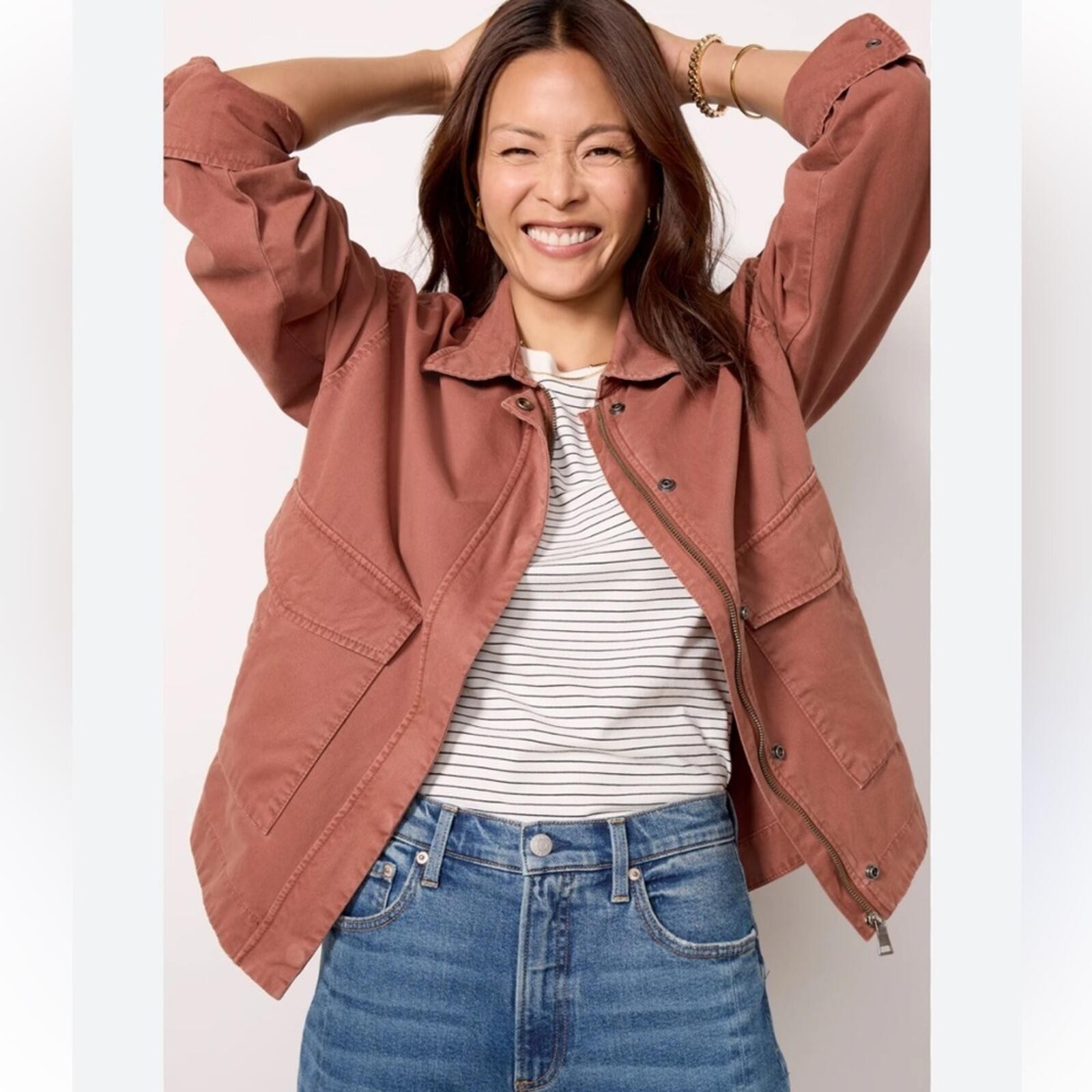 Pistola Women’s Utility Shacket in Spice