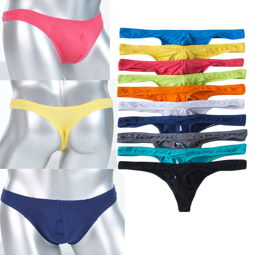 5/10PCS Sexy Mens Modal Bikini Briefs Thongs Long Elephant Nose Trunks Underpant
