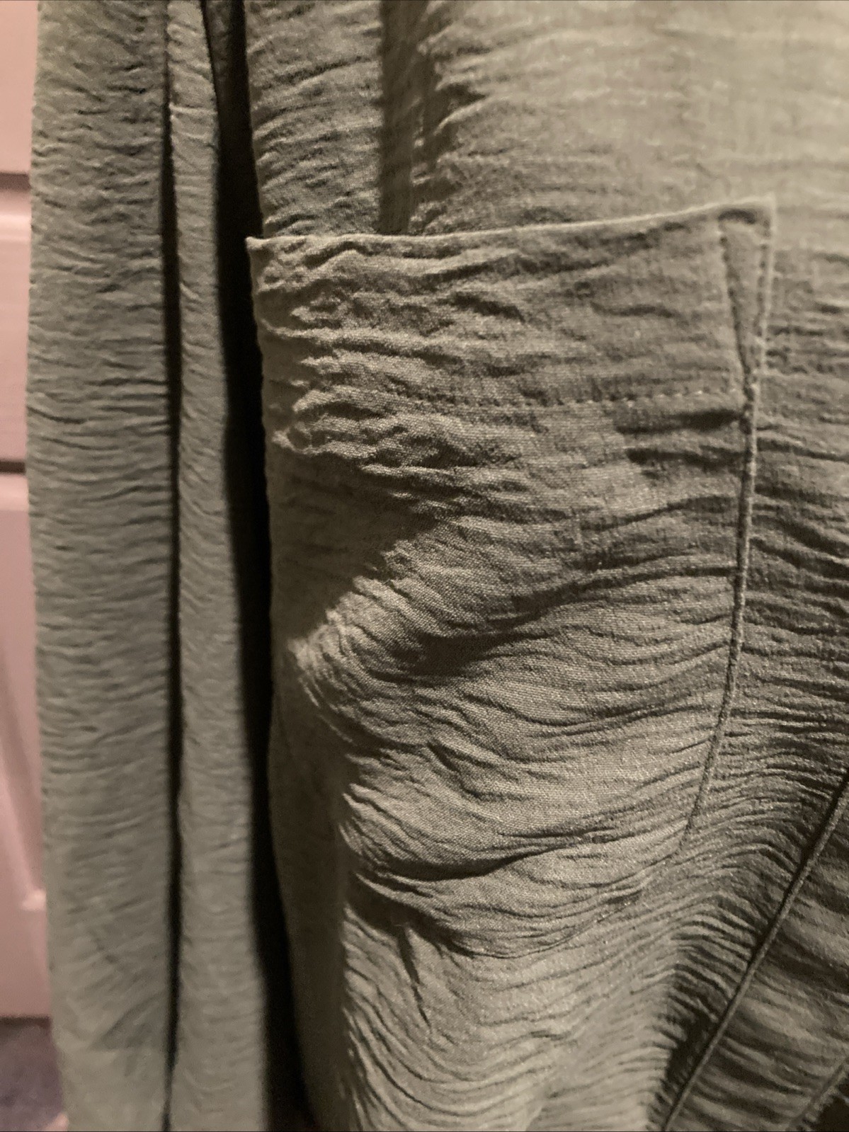 Sofia Jeans By Sophia Vergara~XXL~ Green Top Crop Front Pockets & Long Sleeves