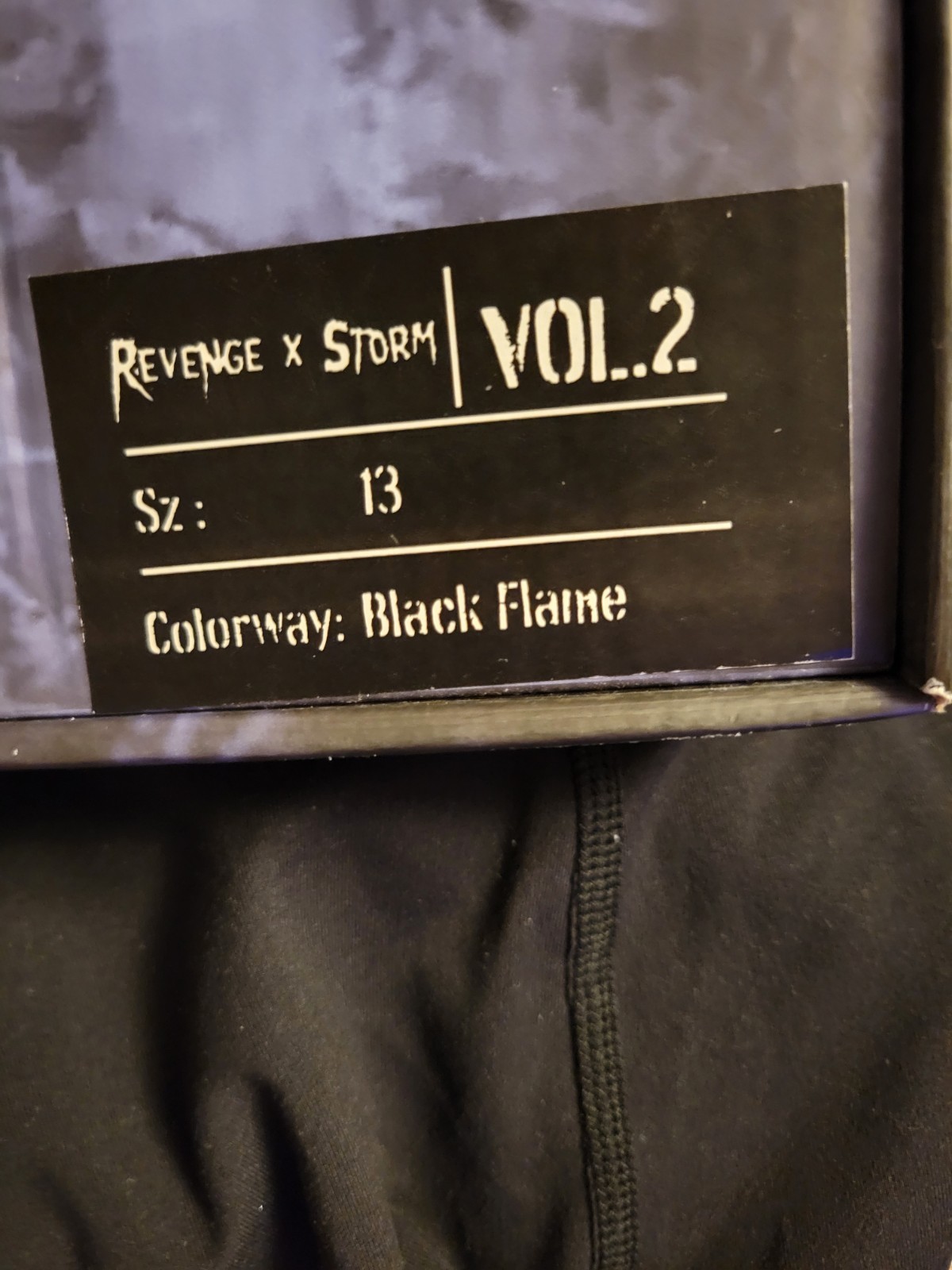 Authentic Revenge X Storm Vol. 2 High-Top Black Flame Men’s Size 13 New in Box