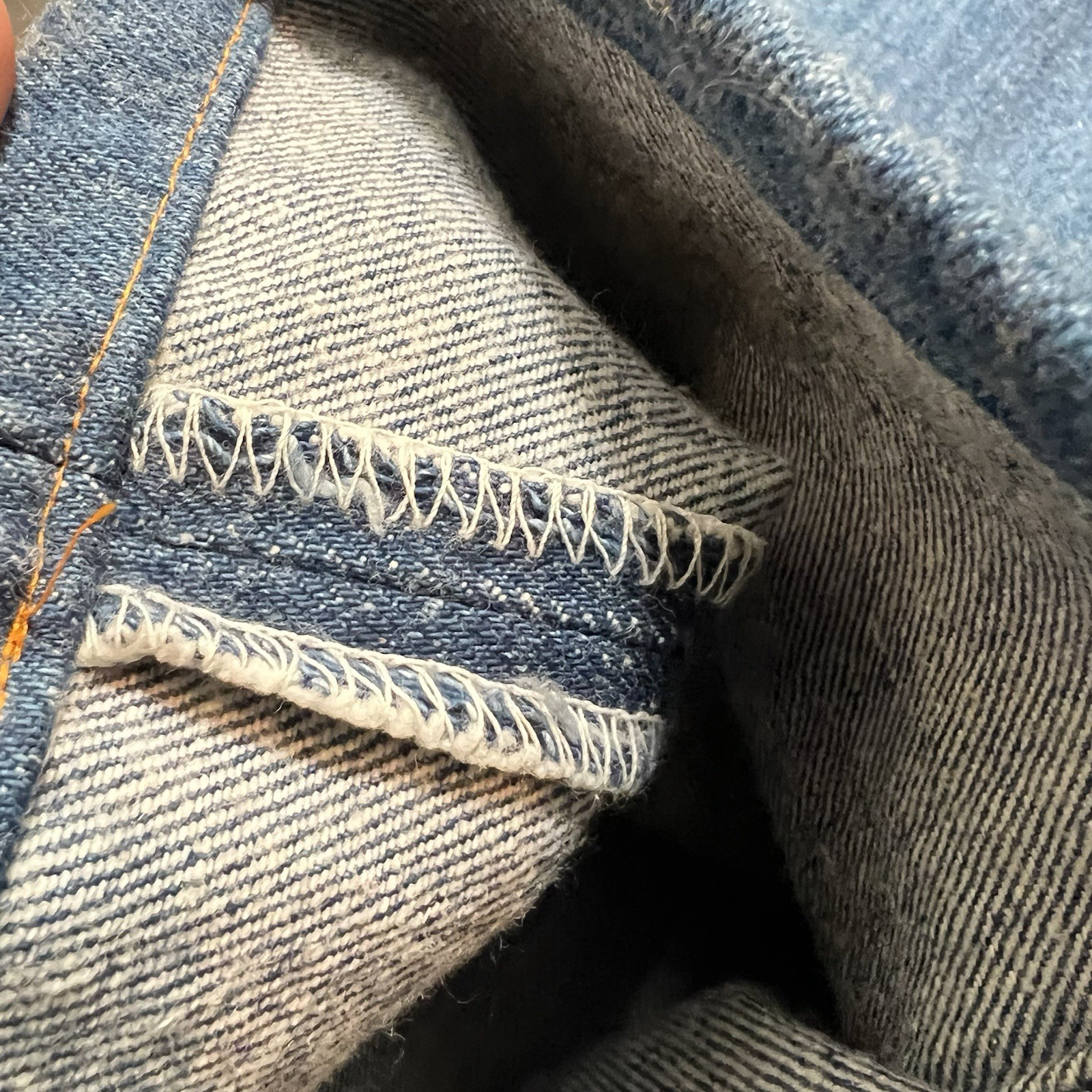Vintage 1993 Levi’s 501 01 13 Made in USA Fuzzy One Wash Denim Jeans W36 L32