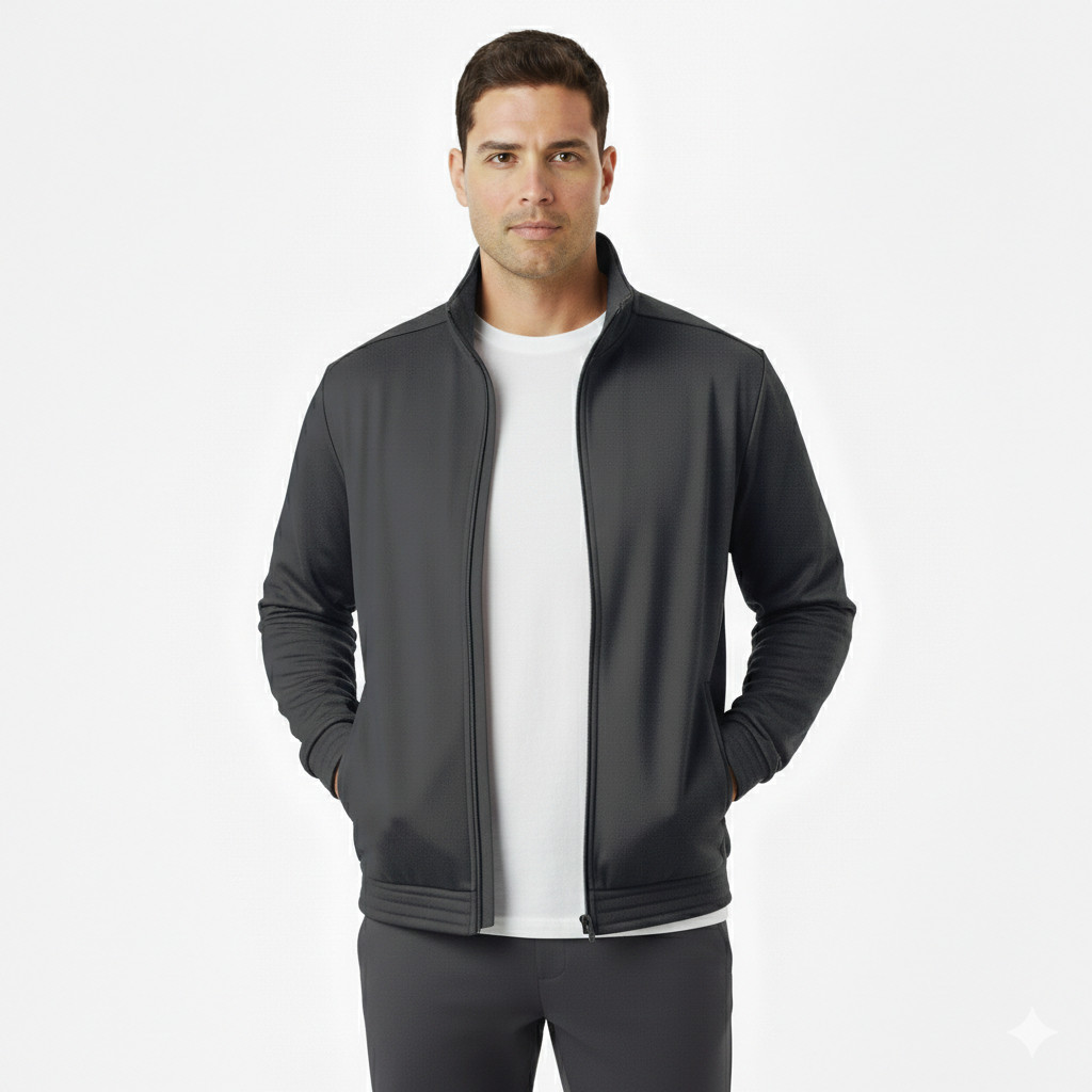 New Tek Gear Men’s Lightweight Tricot Full-Zip Track Warm-Up Athletic Jacket