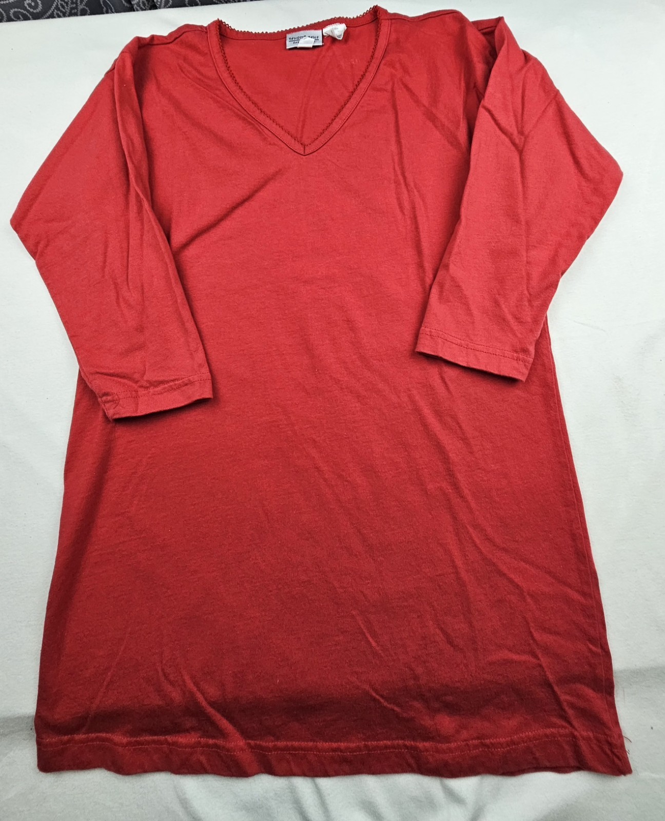 Newport News 2 Piece Pants Outfit Womens Slimfit Med Red Pit To Pit 17in 24×30