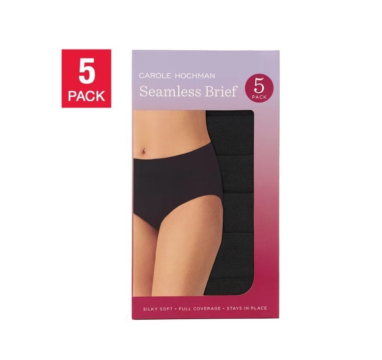 Carole Hochman Seamless Stretch Brief Women’s Underwear NEW ( PACK OF 5 )