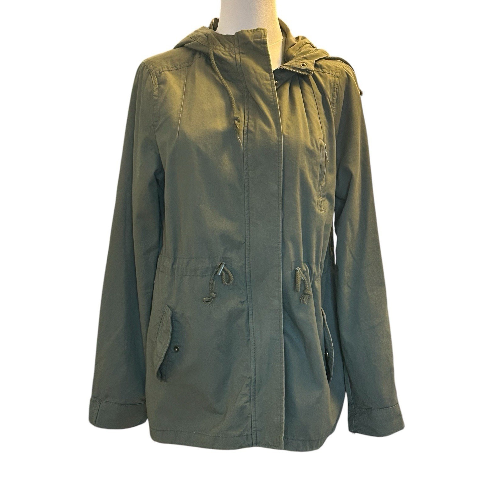 Ambiance Outerwear Green Jacket Large Lightweight Transitional Versatile