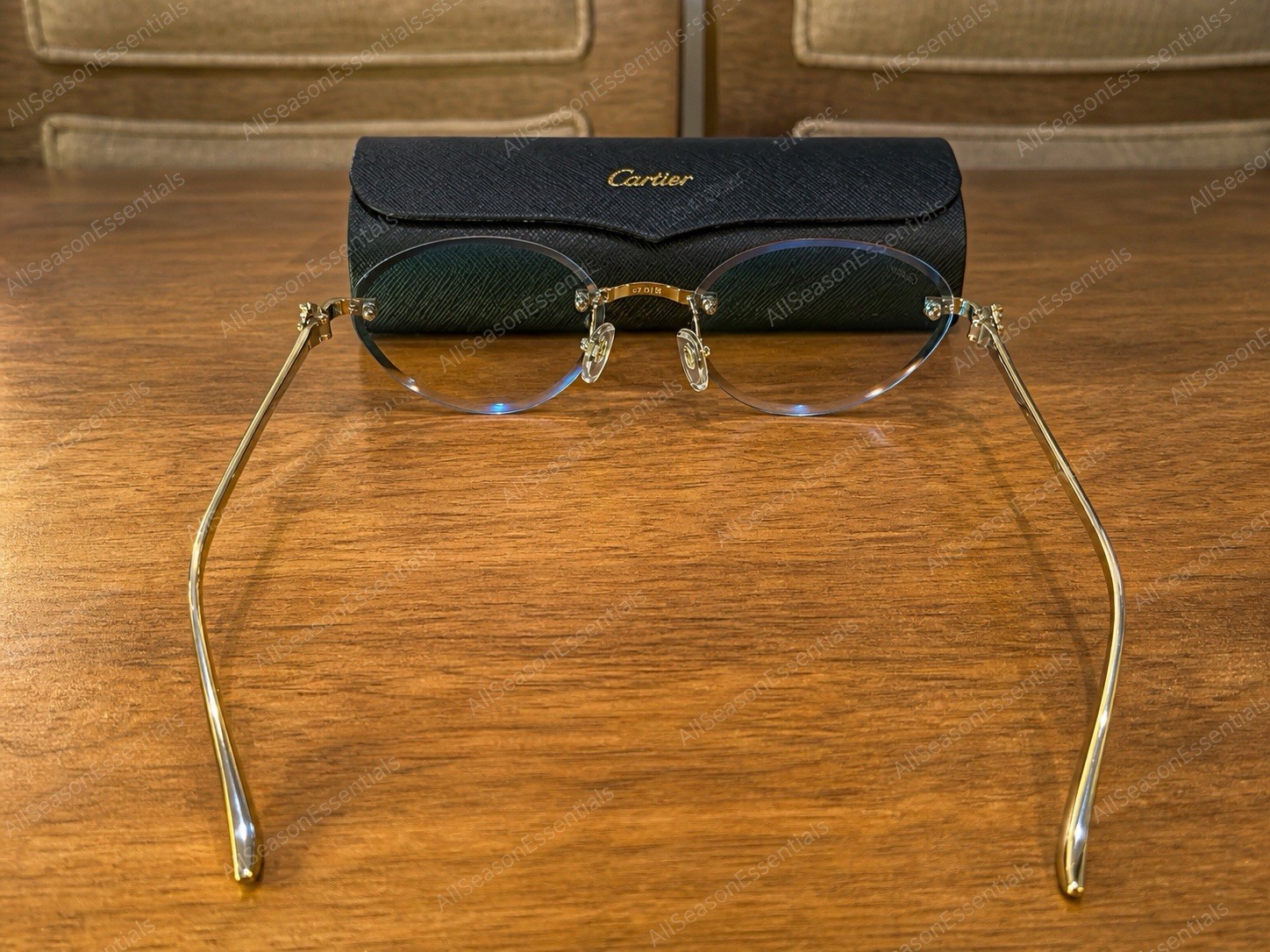 *** NEW *** Authentic Cartier Silver Panthère Classic 58MM Oval Sunglasses