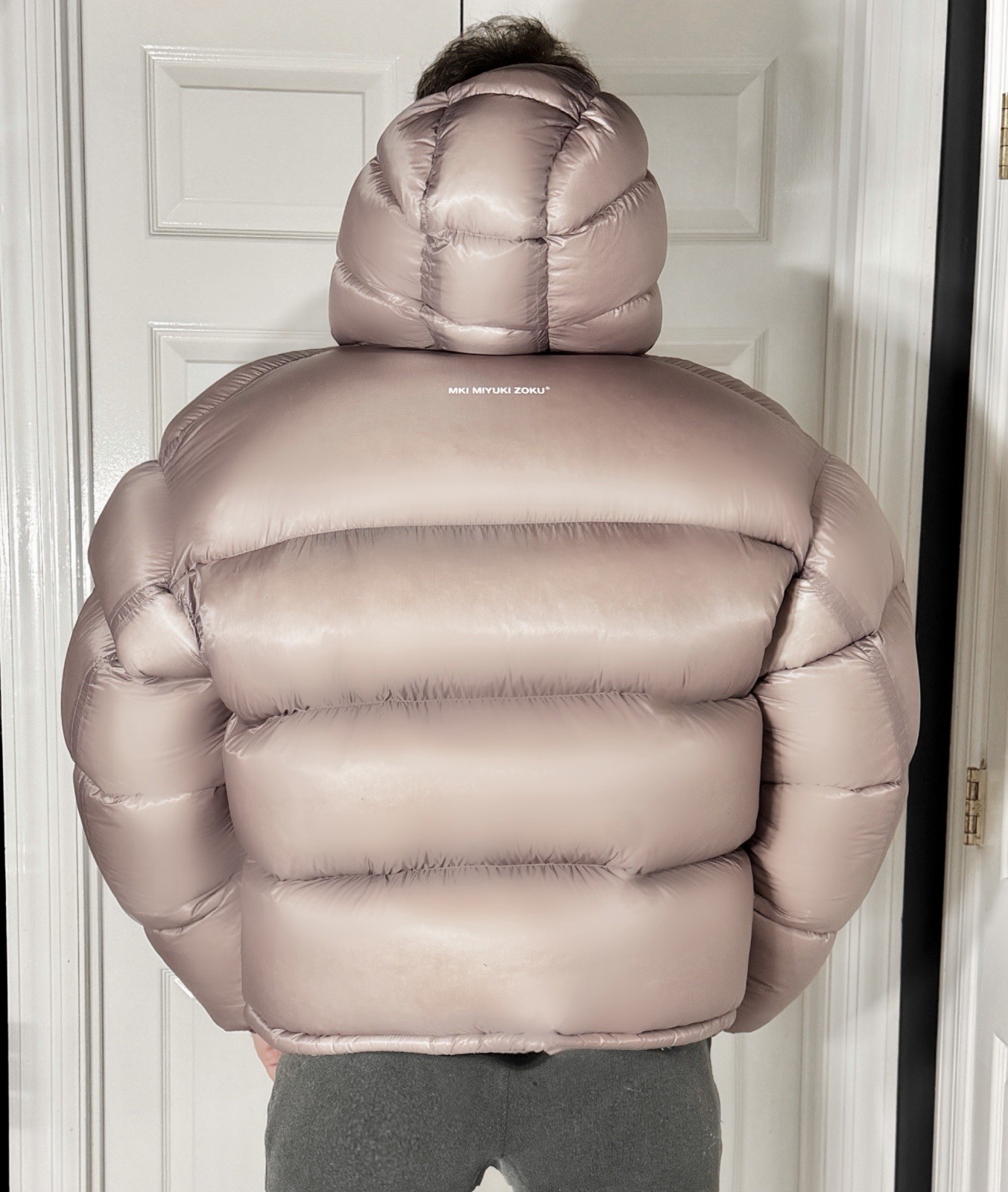 NWT MEN’S MKI MIYUKI ZOKU OVERSTUFFED DOWN PUFFER JACKET LILAC