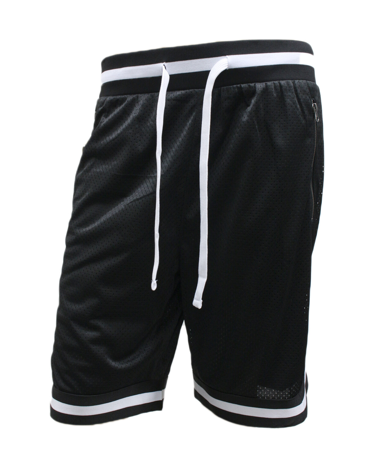 MEN’S *PREMIUM MESH BASKETBALL SHORTS W/ STRIPE BOTTOM S-5XL *4 COLORS