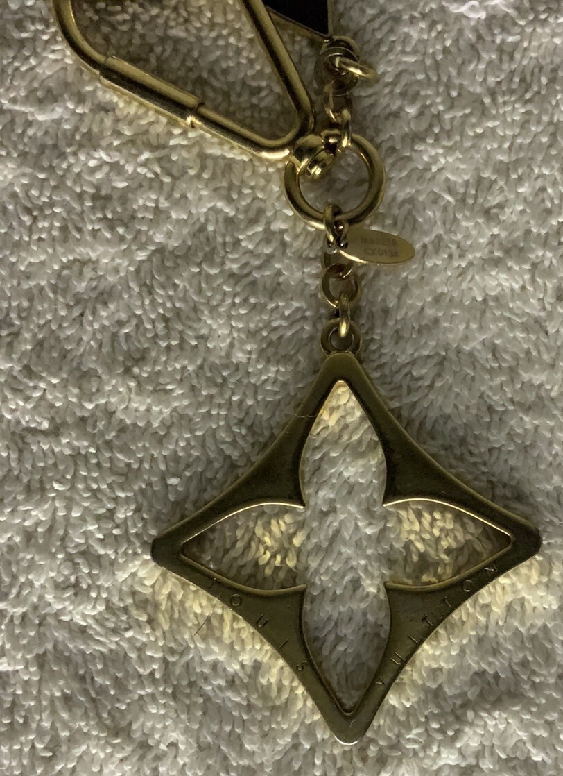 Louis Vuitton Portocre Puzzle Charm Keychain in Goldtone Metal (5.1in)