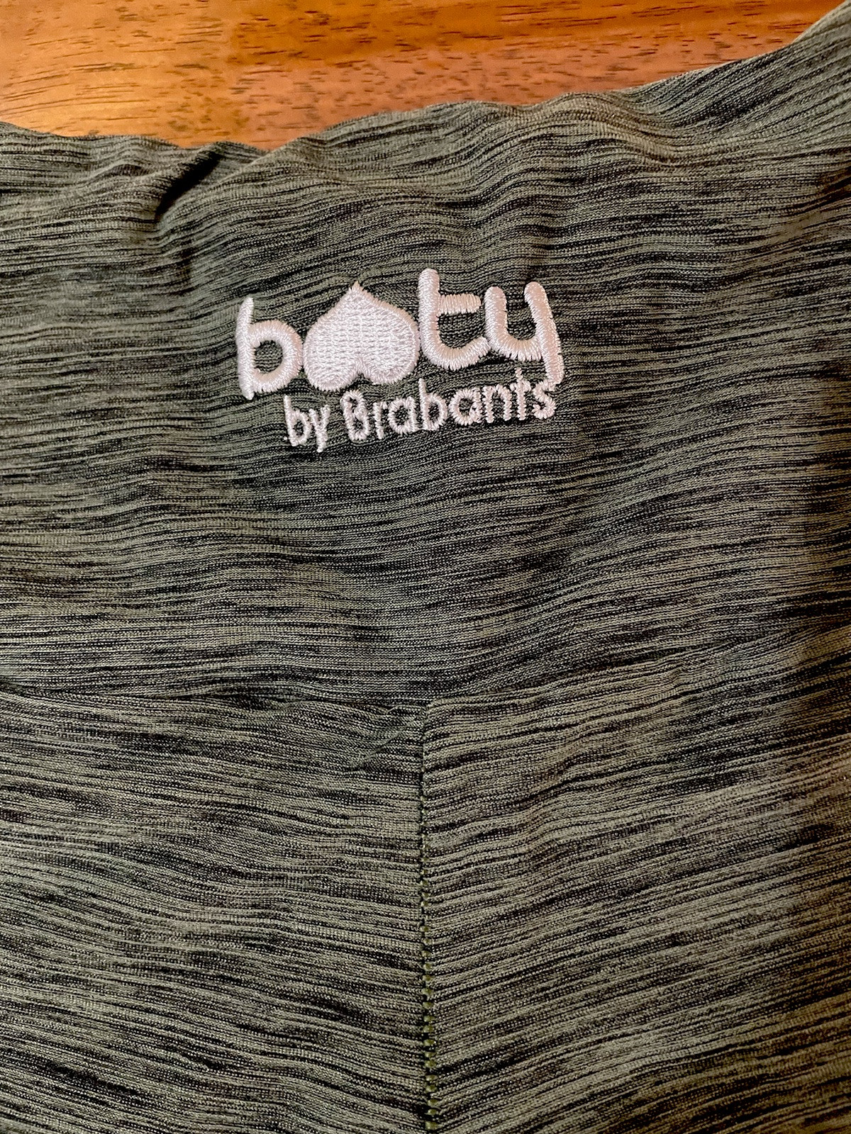 Booty By Brabants Olive Green Spacedyed Marled Leggings. One Size