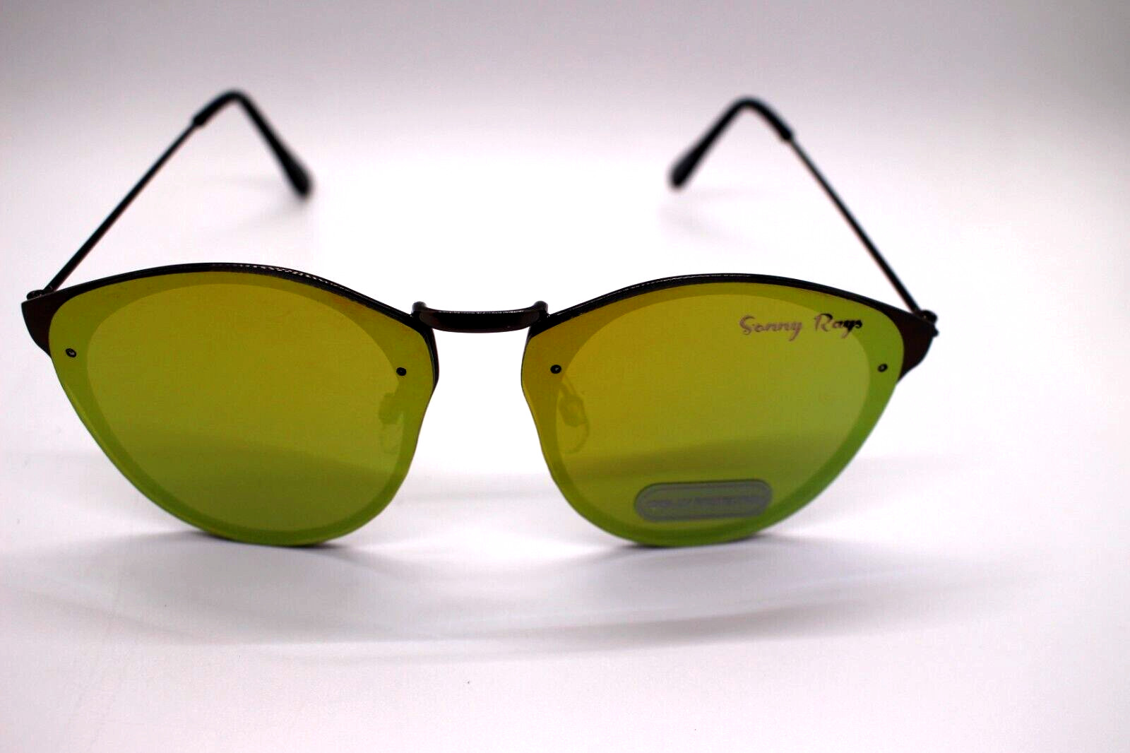 SUNNY RAYS RIMLESS SUNGLASSES L16148-M6Y5 100%UV PROTECTION YELLOW LENS