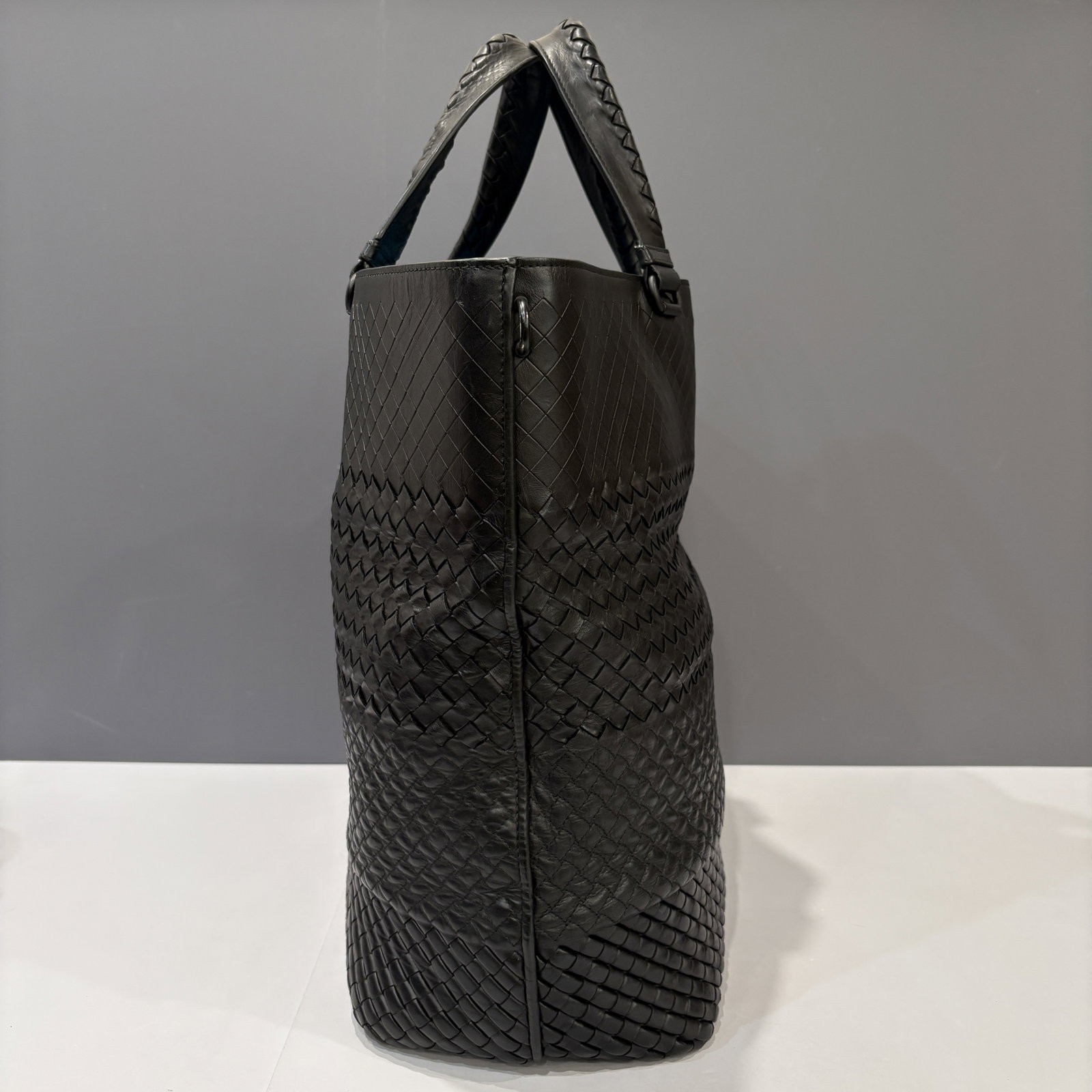 Bottega Veneta Tote Bag Black Lambskin Intrecciato Nappa (ym030126e3)