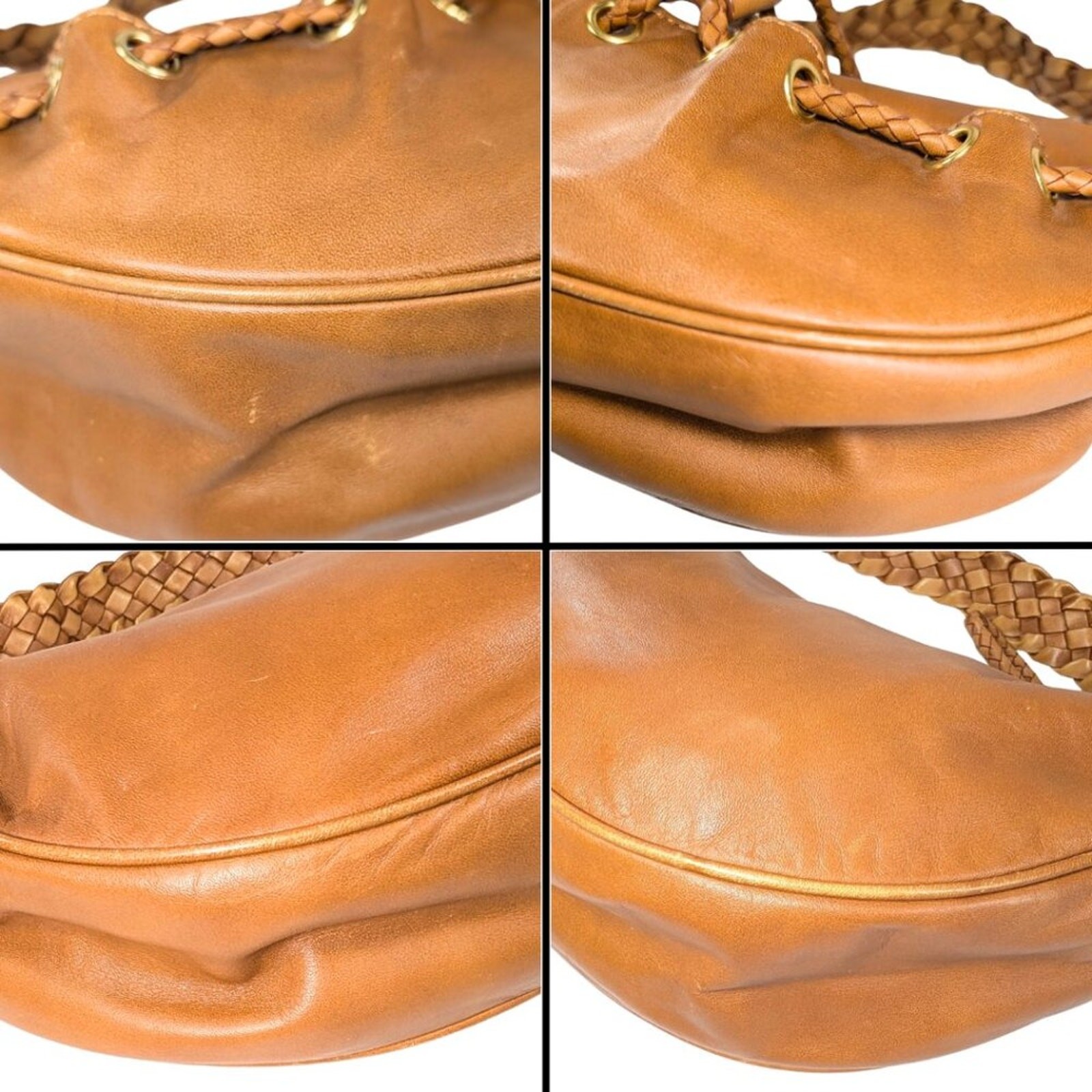Michael Kors Nolita Tan Leather Braided Hobo Zip Boho Festival Shoulder Bag