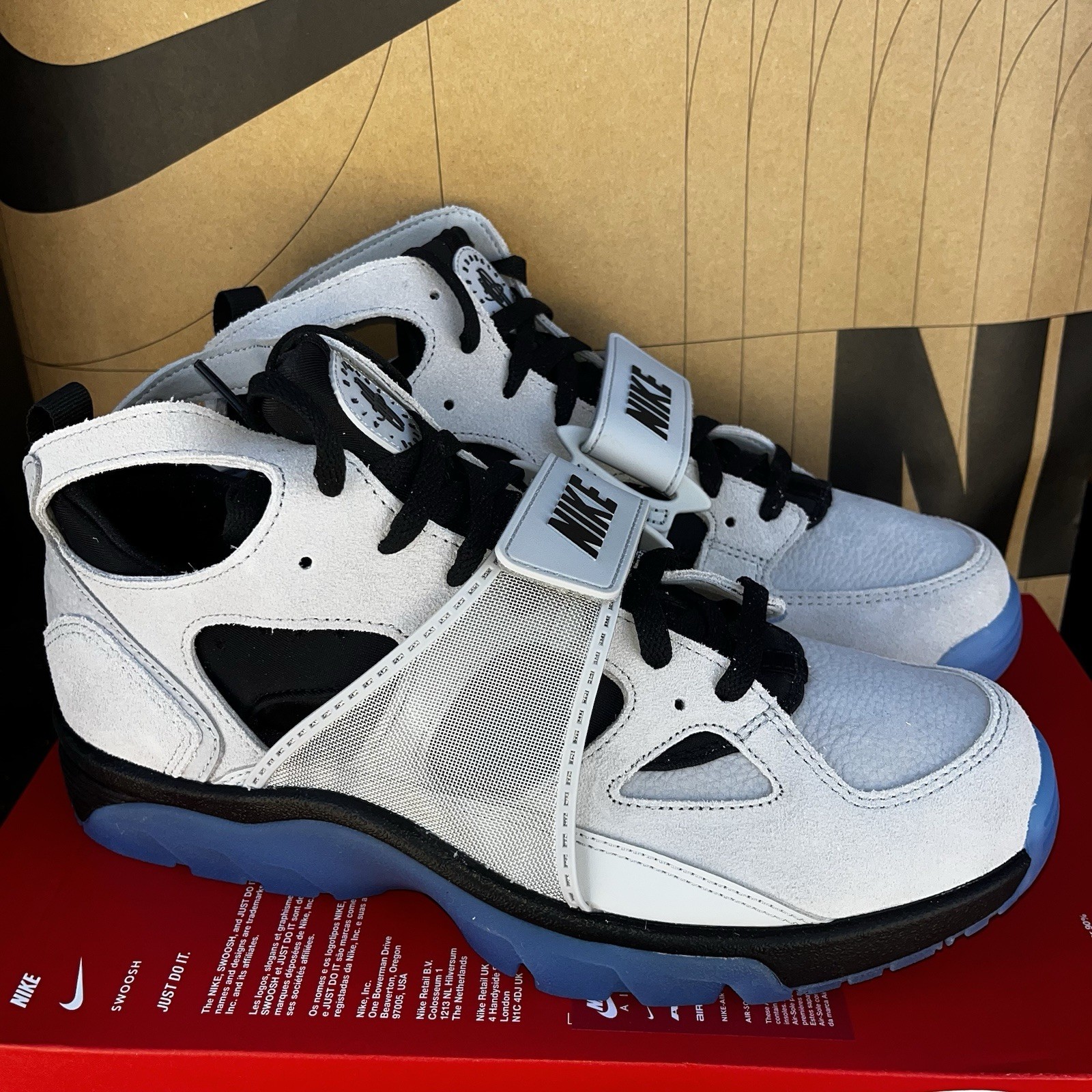 NEW Nike Air Trainer Huarache NBY IH4469-012 Wolf Grey Men Size 11