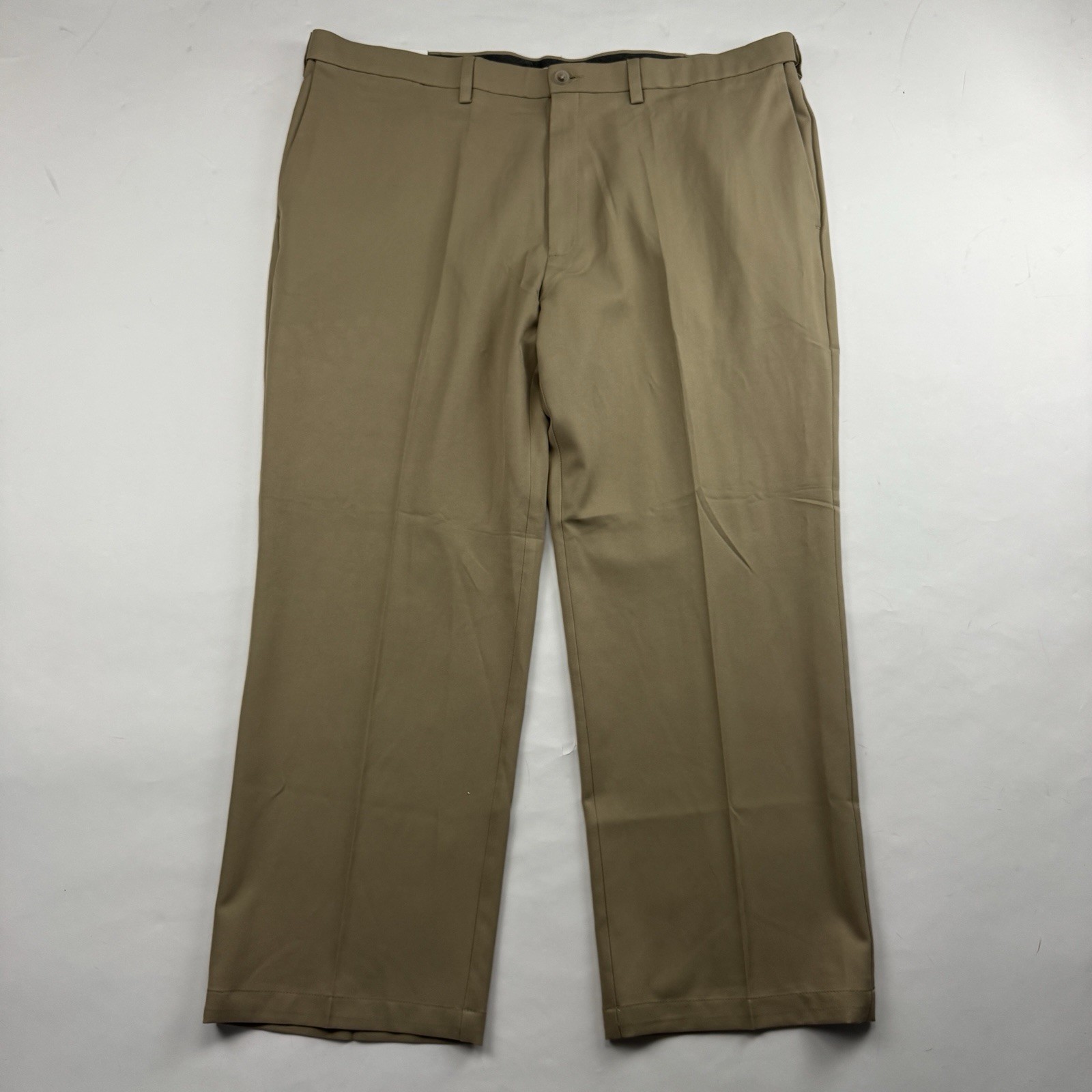 NWT Haggar Cool 18 Pro Classic Fit Pants Size 44×29 (44×29.5) Flat Front Poly