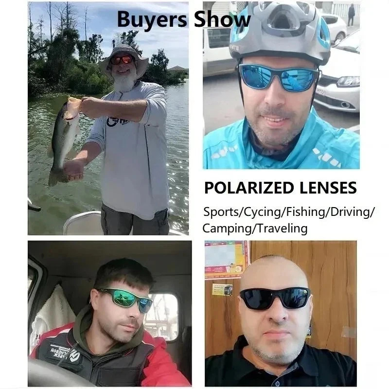 Polarized Sports Sunglasses UV400 Cycling Fishing Driving Men Women Outdoor