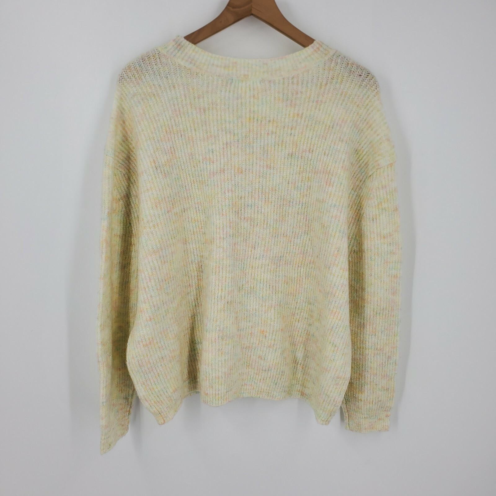 BP Nordstrom Rainbow Marl Sweater in Ivory With Poly Rainbow Size Large NWOT