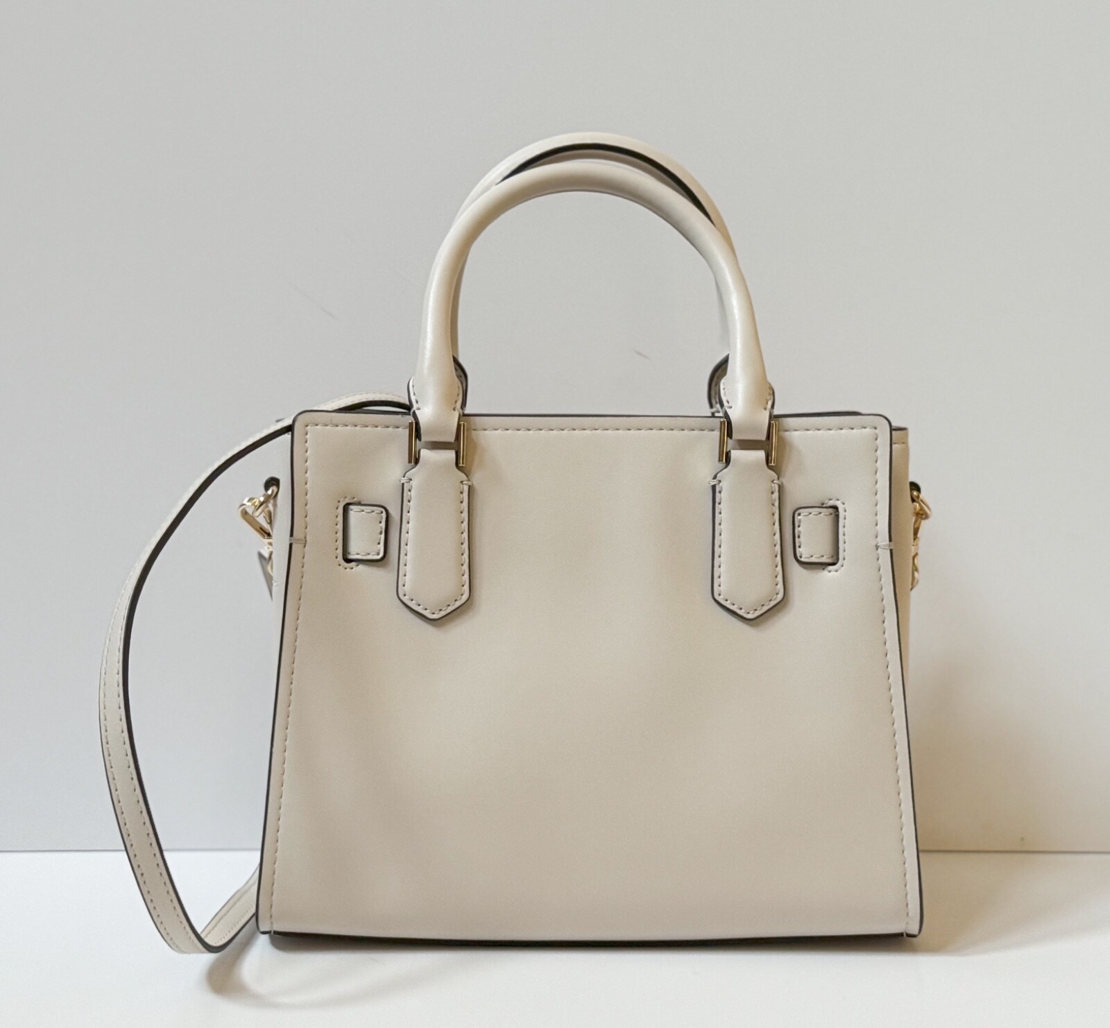 MICHAEL KORS HAMILTON SM SATCHEL SHOULDER BAG GRAPHIC LOGO GOLDEN ROD MULTI